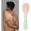 Electric Back Scratcher with Vibration Massage, 17.8in Extendable Long Handle, Gradient Color 2