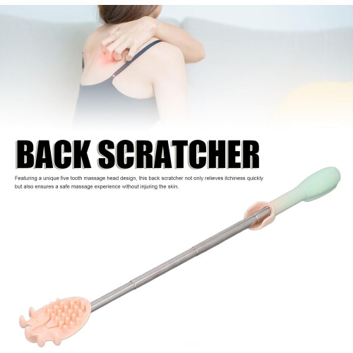 Electric Back Scratcher with Vibration Massage, 17.8in Extendable Long Handle, Gradient Color 2