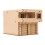 Miniature En Bois Kaki DIY Architectural Réaliste 1