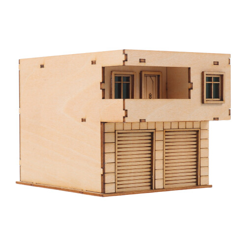 Miniature En Bois Kaki DIY Architectural Réaliste