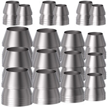 54Pcs Handle Wedges Silver Metal Taper Wedges for Tools