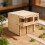 Miniature En Bois Kaki DIY Architectural Réaliste 4