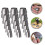 54Pcs Handle Wedges Silver Metal Taper Wedges for Tools 8