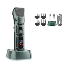 Mens Hair Clippers Cordless with Charging Base, Precision Blades, Low Noise Electric Trimmer
