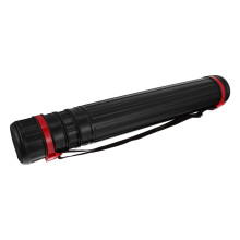 Poster Tube with Telescoping Adjustable Length and Shoulder Strap for Artwork and Blueprint Storage