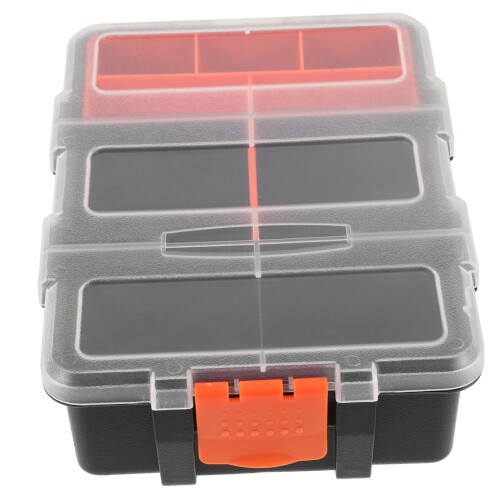 Screw Organizer Box with Lid Plastic Parts Storage Container for Tools Crafts and Hardware