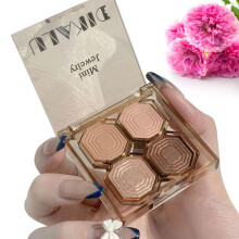 Eyeshadow Palette 4 Colors Matte and Shimmer, Long Lasting Waterproof Pigment 01 Play Ground Color