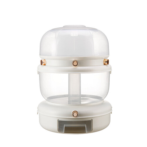 Rotatable Grain Storage Box with Dividers