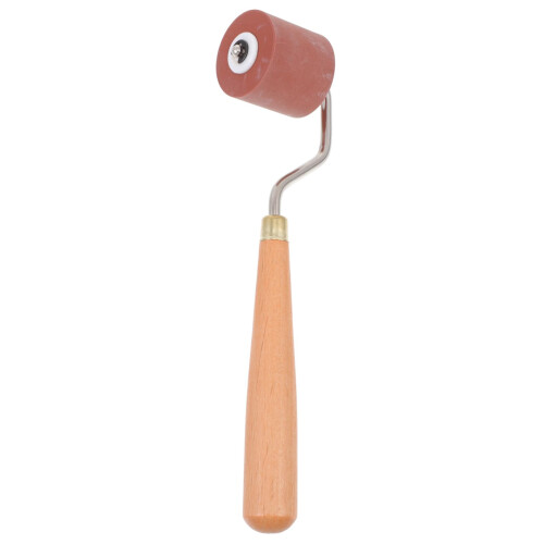 Rubber Ink Roller Brayer for Printmaking with Comfort Grip, Precise Ink Application, Crafting Tool