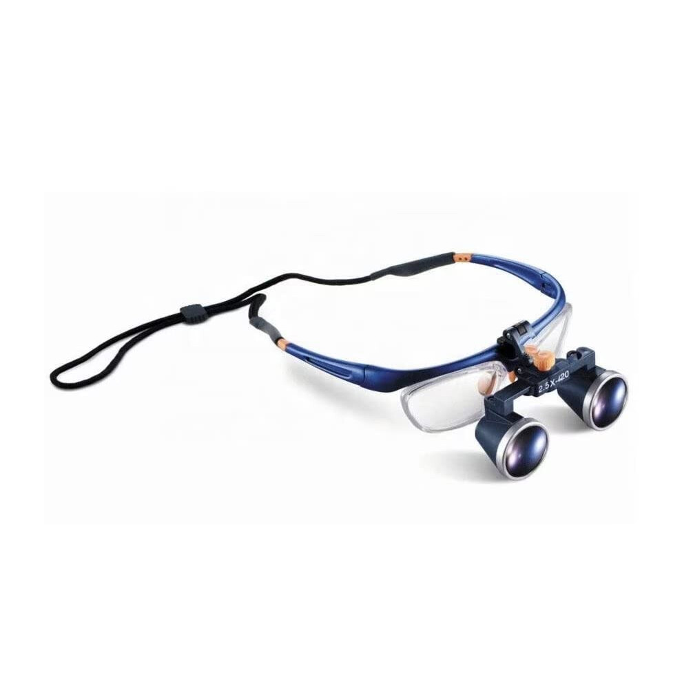 2.5X Magnifying Glass Dental Loupes with Removable Frame for Myopia and Presbyopia Inspection