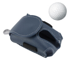 Dark Blue PU Water-Resistant Club Ball Waist Bag with Ample Storage