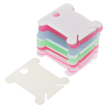 200 Pack Plastic Embroidery Floss Bobbins for Cross Stitch Thread Organizer Cards, Tangle Storage