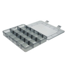 Plastic Storage Box Toolbox Organizer for Screws Nuts Hardware Parts with Quick Access Compartments