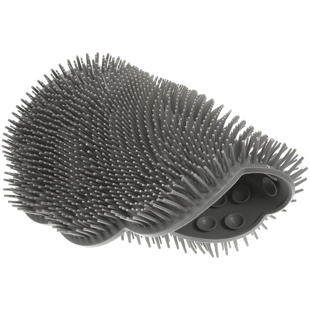 Back Scrubber for Shower with Suction Cups, Wall Mounted Back and Foot Exfoliation Massage Pad