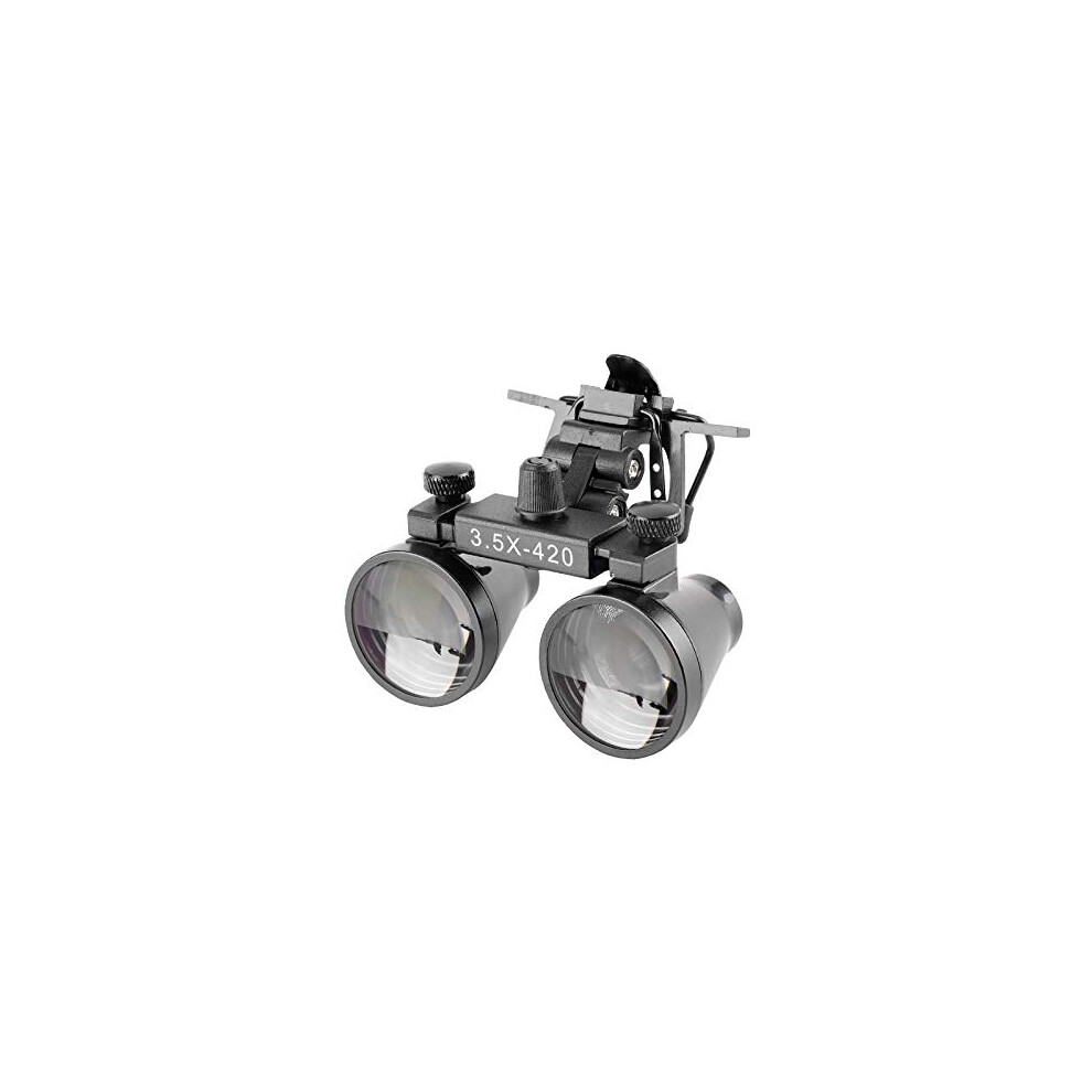 Magnifying Loupes 3.5X Binocular Magnifier 420mm Working Distance with Metal Clip for Eyeglasses