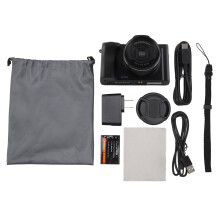 Cameră Vlog de înaltă definiție, cameră digitală de 48MP, înregistrare video Ultra HD 5K, ecran tactil LCD cu funcție anti-vibrații pe 6