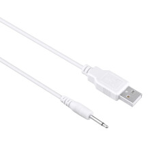3ft White USB Charger Cable and Power Adapter for Body Wand Massager Fast Charging