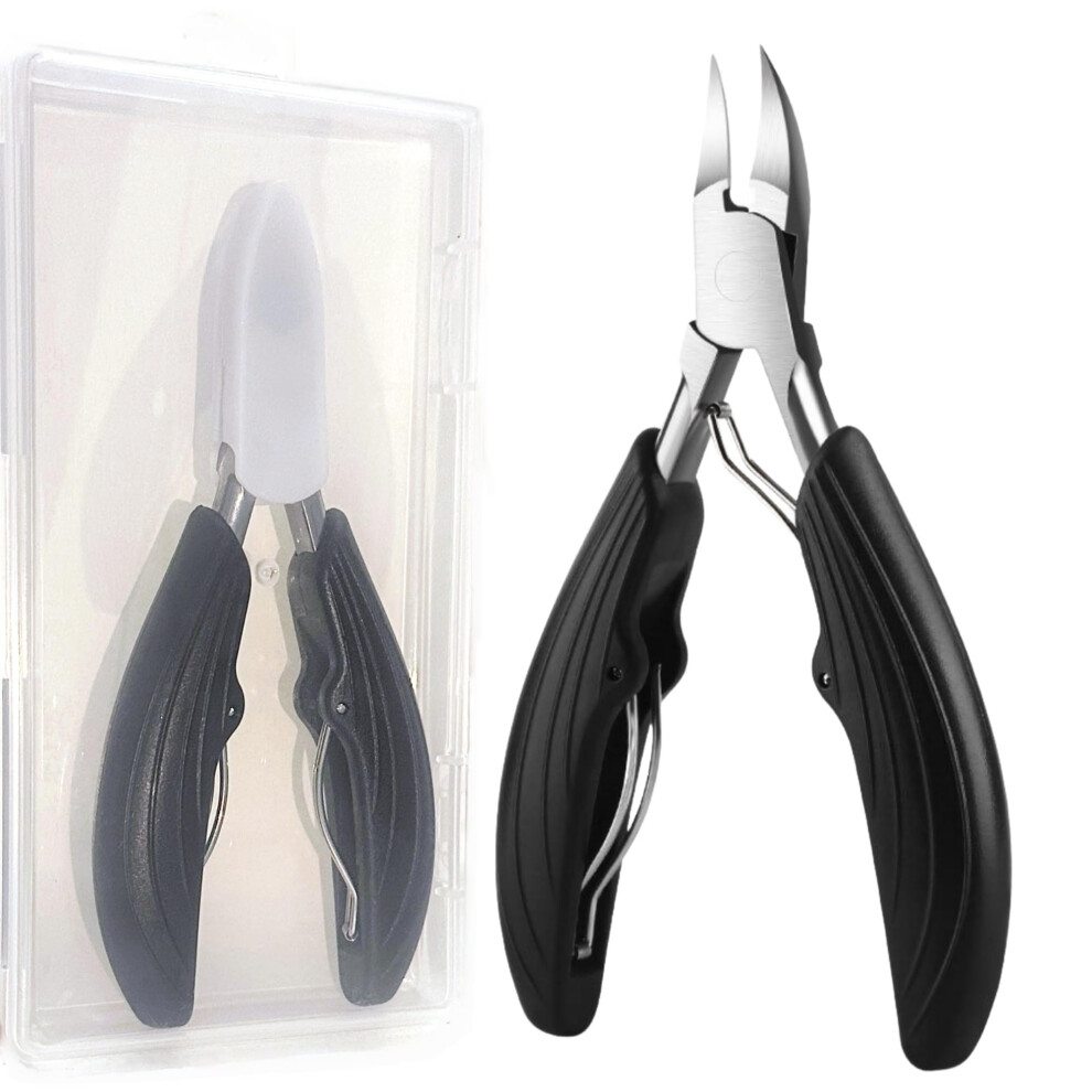 Ingrown Toenail Clippers with Sharp Curved Blade, Podiatrist Recommended Toenail Nipper for Thick Nails