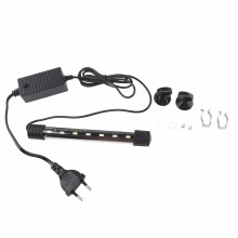 Lampe LED pour aquarium avec fonction de variation d'intensité, lampe LED submersible pour aquarium, minuterie, allumage et extinction automatiques,