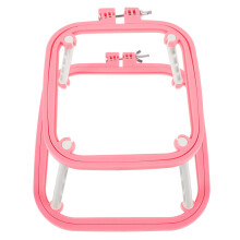 Adjustable Desktop Embroidery Stand with DualLayer Frame for Hands Cross Stitch and Crafts