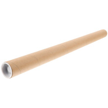 Adjustable Poster Mailing Tube with Lid, Durable Kraft Paper Tube for Artwork and Document Storage