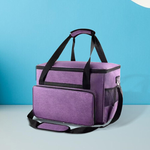 Sewing Machine Carrying Case with Dustproof Zipper and Pockets for Small Craft Machines 2