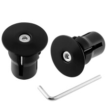 Aluminum Bike Handlebar End Plugs with Secure NonSlip Grip, Universal Fit for Road and Mountain Bikes