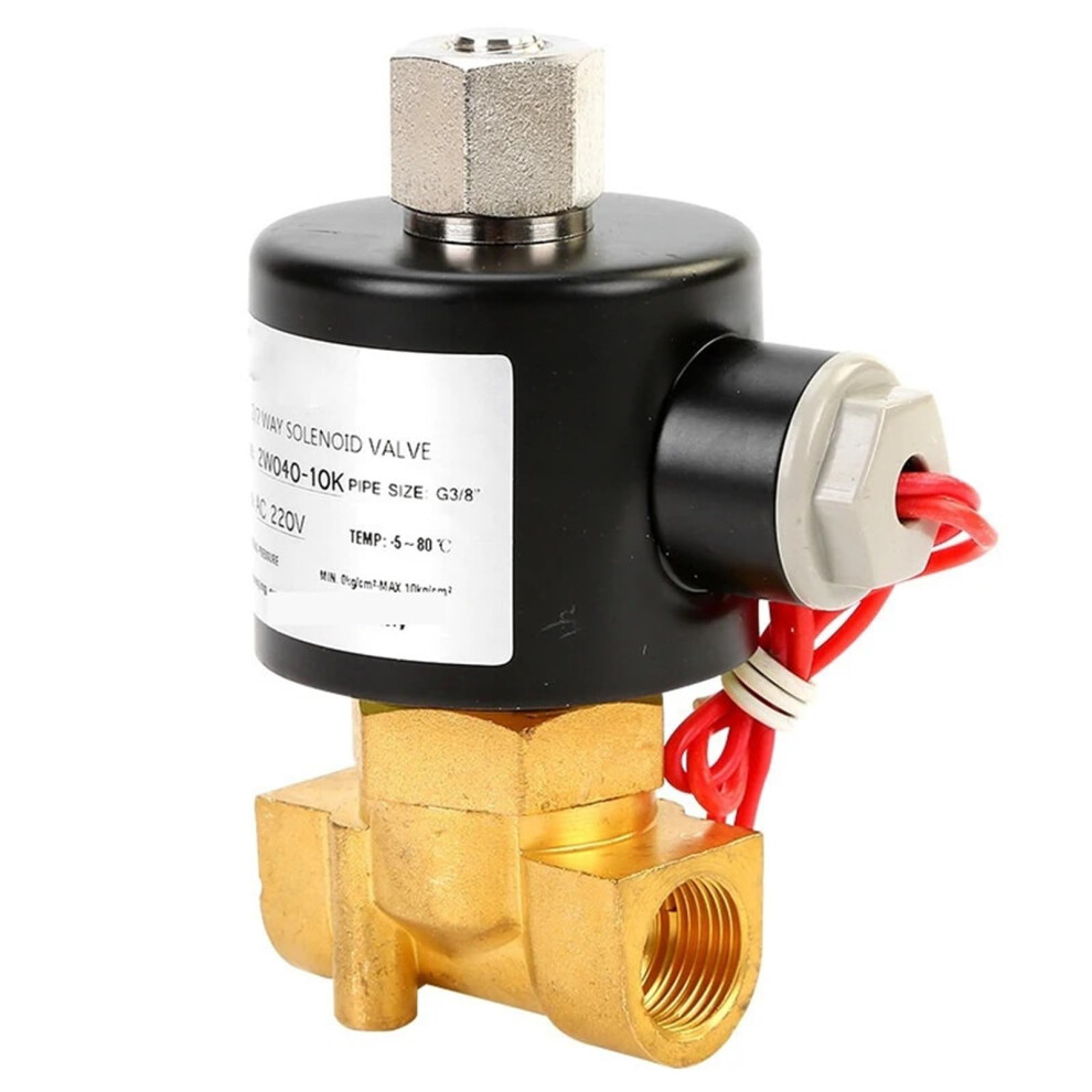 3/8 Inch Brass Solenoid Valve Normally Open Dn10 For Water 12Vdc 24V 110V 220V 9092120602838