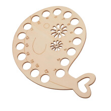 Wooden Embroidery Floss Organizer Board for Cross Stitch Thread Storage with Tangle Design