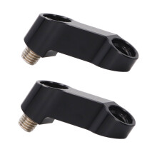 Motorcycle Mirror Extender Adapter 10mm/0.39in for NMAX 125-155 Black