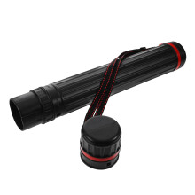 Poster Tube Adjustable Telescopic Document Storage Tube for Artwork with Shoulder Strap Prevents Bending