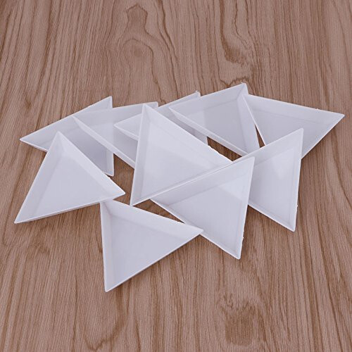 10Pcs Bead Sorting Trays for Diamond Painting with Easy Pour Angled Edges, Stackable Design 2