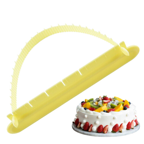 Cake Decorating Ruler Adjustable Arc Fondant Tool with Precise Measurement for Cake Edge Design
