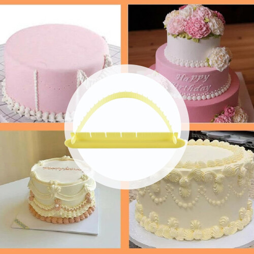 Cake Decorating Ruler Adjustable Arc Fondant Tool with Precise Measurement for Cake Edge Design 1