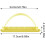 Cake Decorating Ruler Adjustable Arc Fondant Tool with Precise Measurement for Cake Edge Design 5