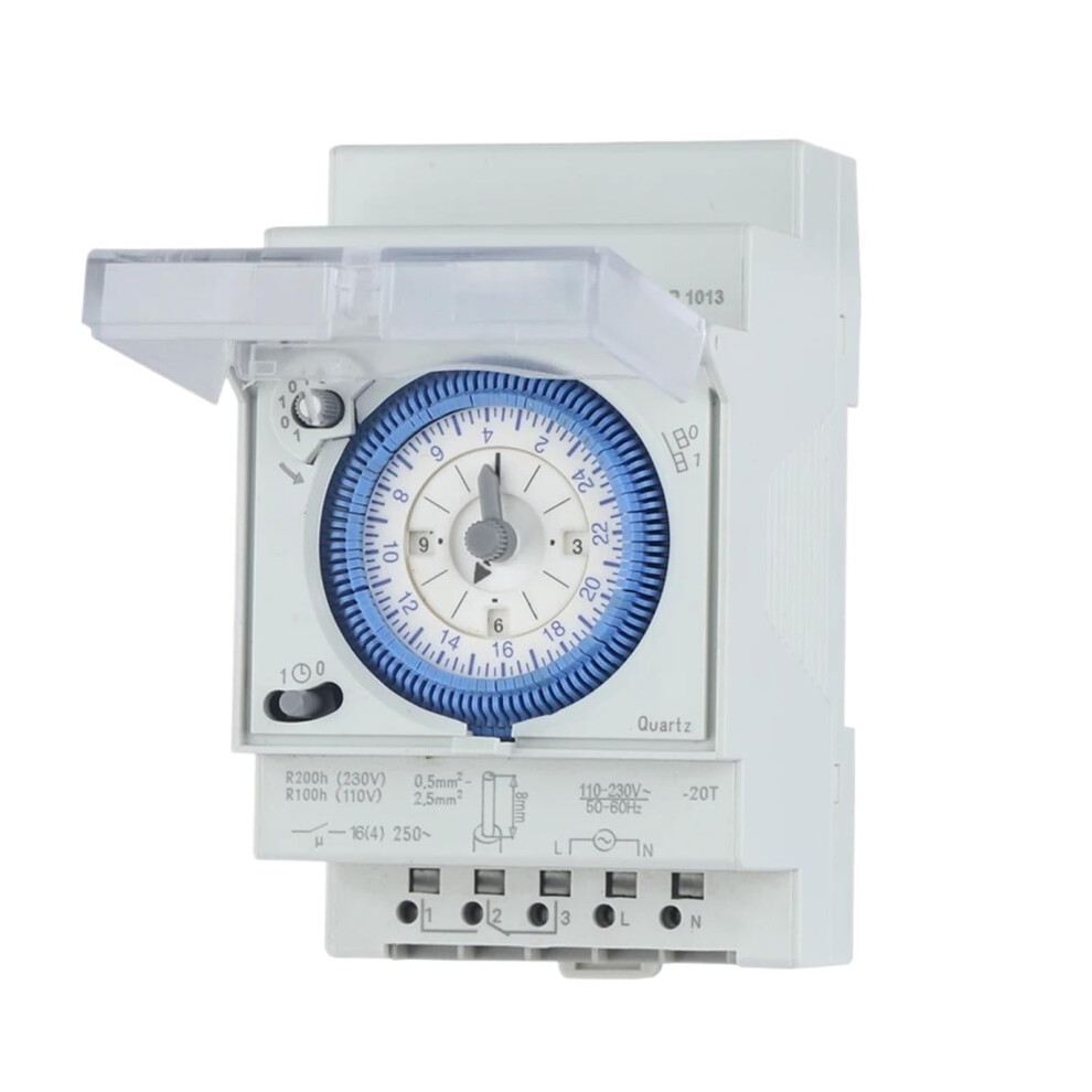 Sul181d 24Hour Industrial Timer Switch 220V Din Rail Mounted Mechanical Time Relay 9169991813561