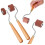 Set of 3 Rubber Brayers for Printmaking with MultiWidth Rollers and Ergonomic Grip Handle 1