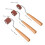 Set of 3 Rubber Brayers for Printmaking with MultiWidth Rollers and Ergonomic Grip Handle 3