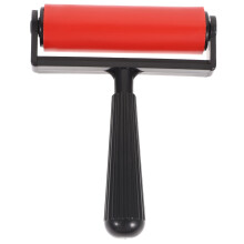 10cm Rubber Roller for Printmaking Crafts with Even Ink Coverage and Durable Smooth Surface