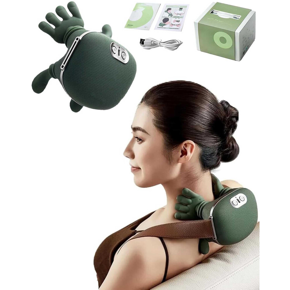 Neck and Shoulder Massager with 4D Shiatsu, DualZone Heat, Wireless Rechargeable Design
