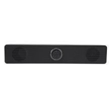 Desktop Speakers With Volume Knob Noiseless Operation Dual Conductive Holes Anti Magnetic Plug And Play Stylish Design Eliminates Clutter Immersive