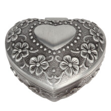 Precious Gift Special Occasions Wind Up Antique Jewelry Musical Boxes Small Vintage Antique Heart Shape Ring Box Quality Movement Sankyo Movement