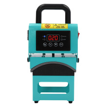 Cap Heat Press with Curved Heating Plate, Digital LCD Control, Fast Heat Up for Caps and TShirts, Blue