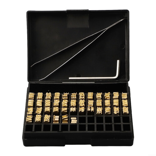 120pcs Hot Stamping Copper Letters Set for HP241 DY8 Date Coding, Durable and Precise Alignment