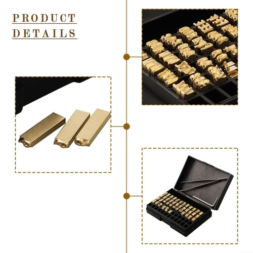 120pcs Hot Stamping Copper Letters Set for HP241 DY8 Date Coding, Durable and Precise Alignment 2