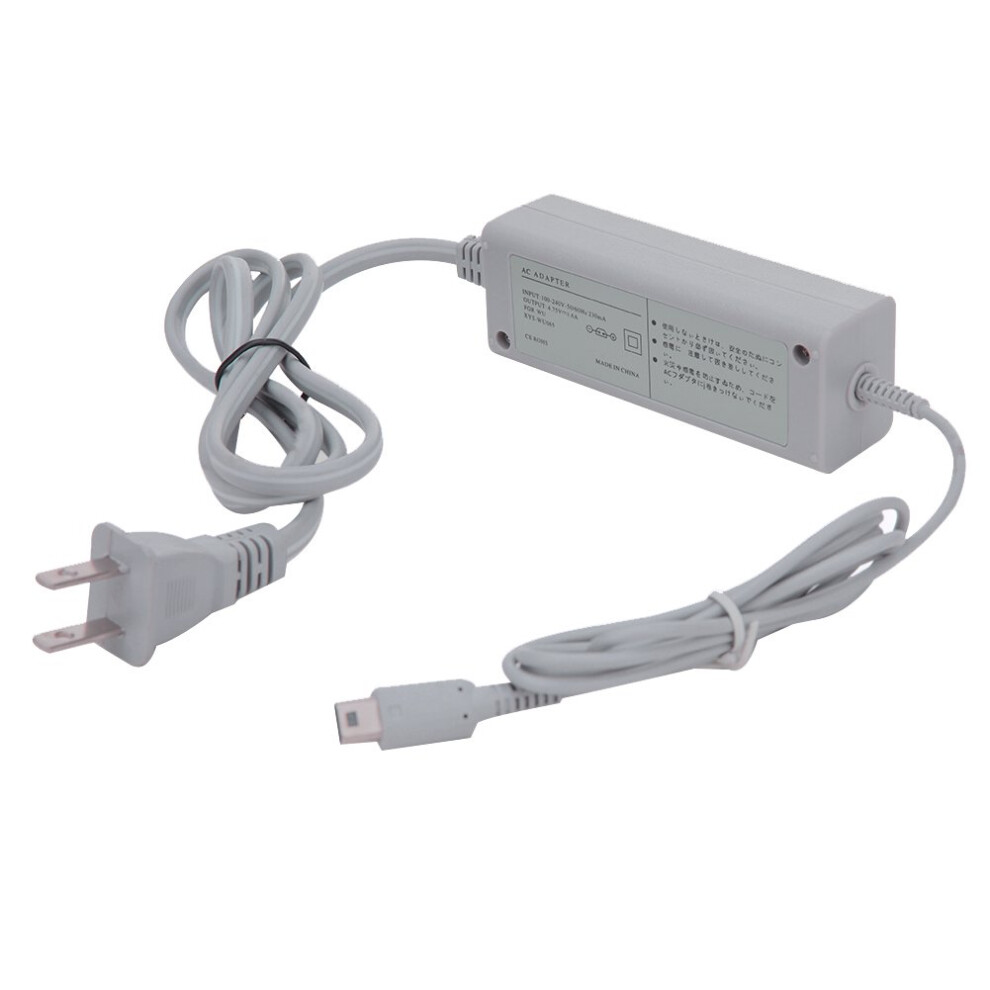 Fast Charging Ac Adapter Power Supply Replacement Charger For Wii U Gamepad Us Plug White 9455672129398