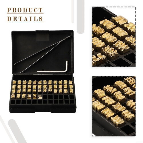 120pcs Hot Stamping Copper Letters Set for HP241 DY8 Date Coding, Durable and Precise Alignment 1