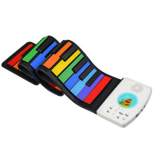 49 Key Foldable Electric Piano Keyboard with DualCore Sound Chip, Rechargeable and Lightweight