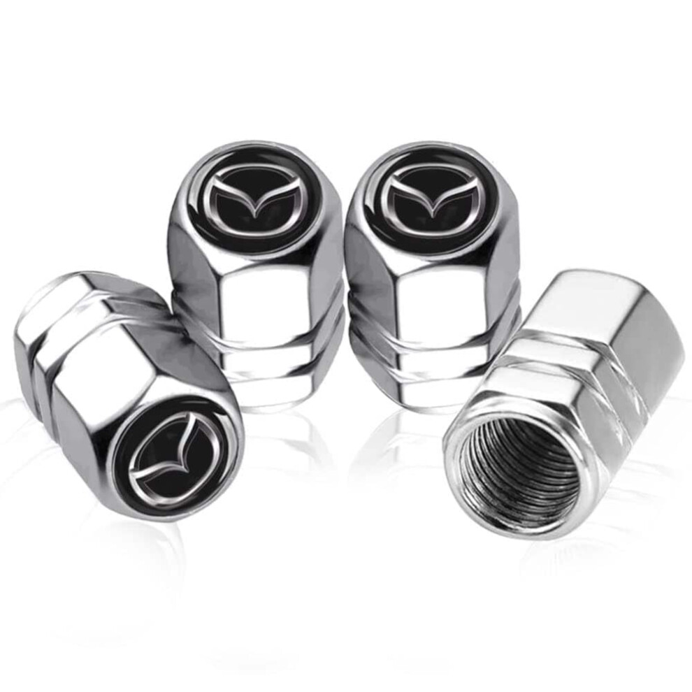 4 Pack Tyre Valve Stem Caps Prevent Air Leakage Dirt Protection For Mazda Rx8 Cx4 Cx7 Cx8 Cx9 Mx5 9174973719335