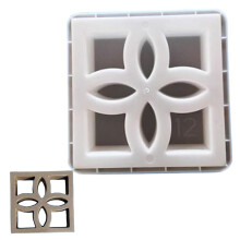 12x12 Square Concrete Mold Plastic Reusable Cement Mold for Garden Patio Wall Decoration